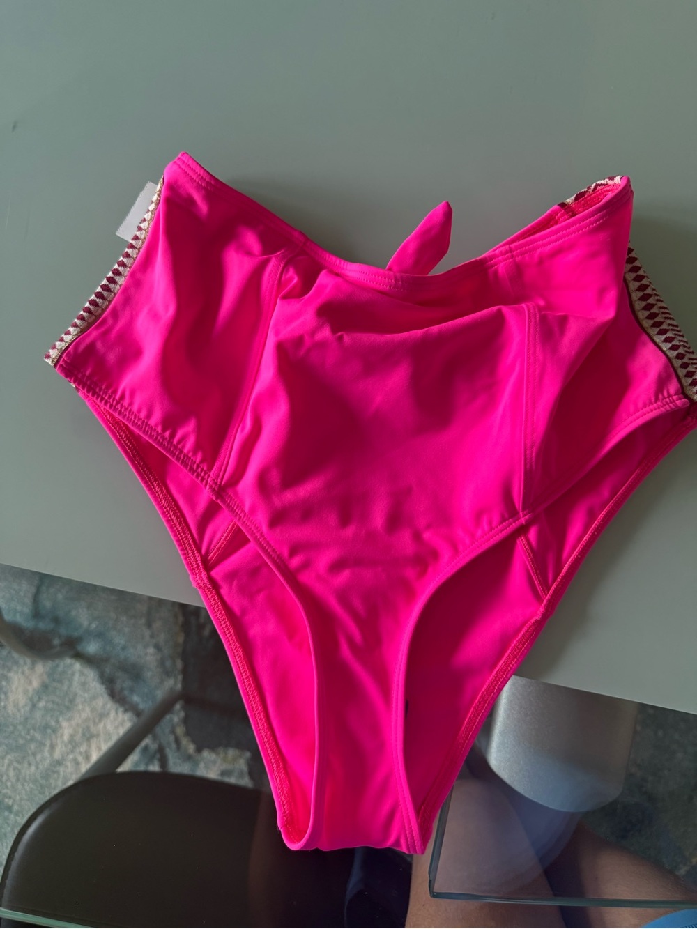 New with tag, Lemlem Elsi High-Waist Pink Swim Bottoms